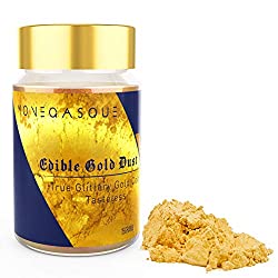 Monégasque. Edible Gold Dust – BIG 15 Grams for Cake Decorating, Baking, Chocolate, Cookies, Drinks. True Glittery Gold Color, Tasteless, FDA Approved Food Safe, Easy to Use