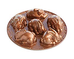 Nordic Ware Baby Bunny Cakelet Pan, Copper