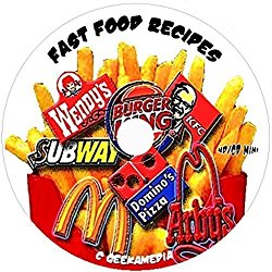 500 Fast Food Favorite Recipes on CD famous top secret cooking restaurant easy